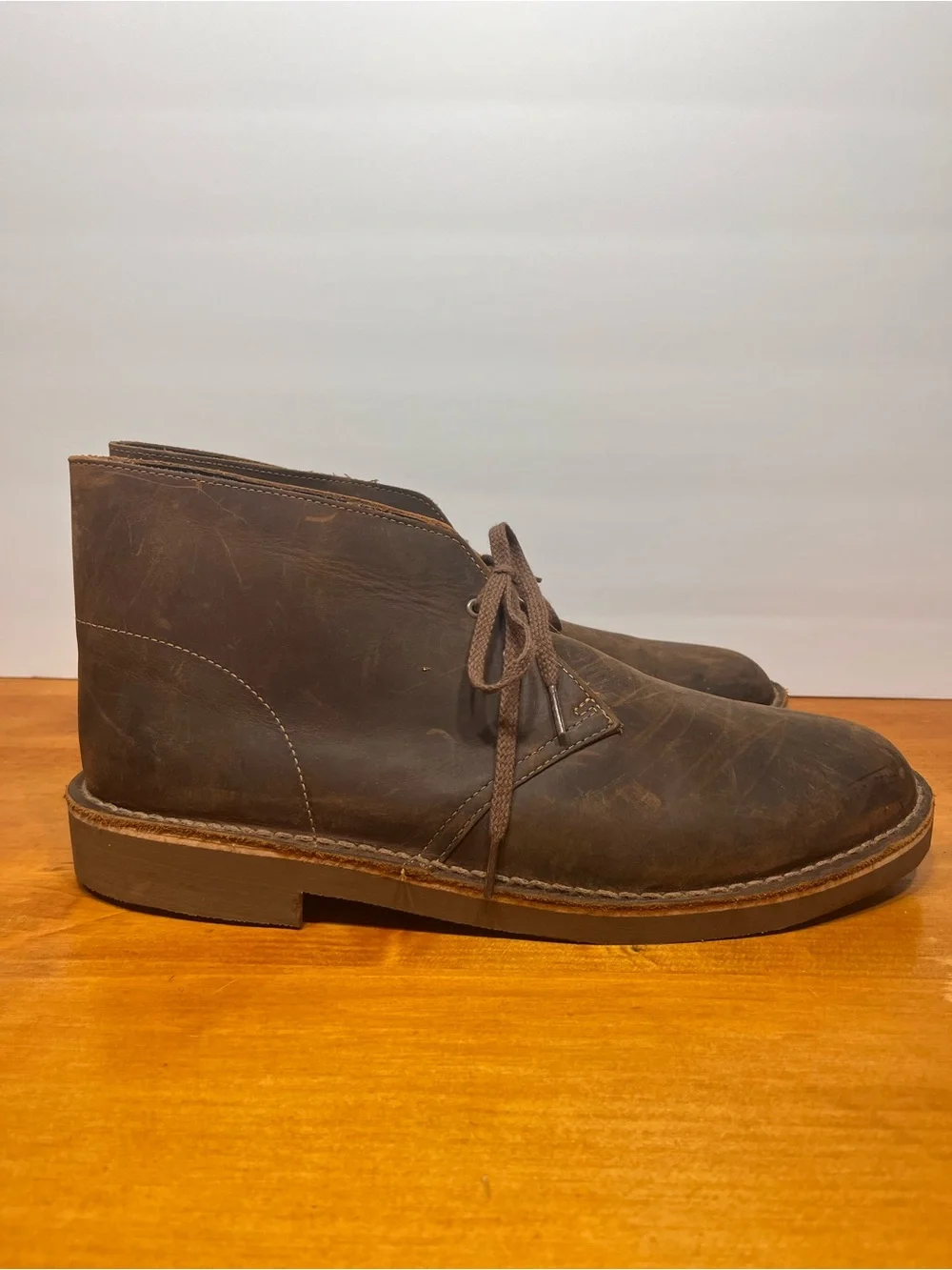 Clarks Brown Leather Chukka Boots
